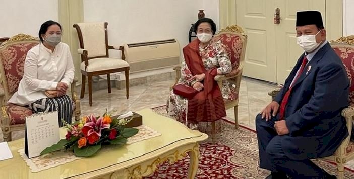 Megawati didampingi Puan Maharani bertemu Prabowo Subianto di Istana Negara/Ist