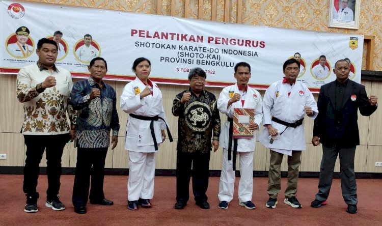 Pengda Shotokai Bengkulu Periode 2021-2025 Dilantik