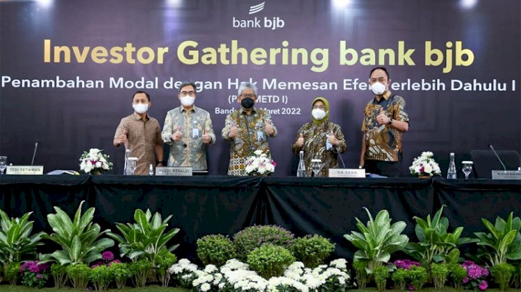 Investor Gathering bank bjb yang digelar secara hybrid, Selasa (1/3)./Dok