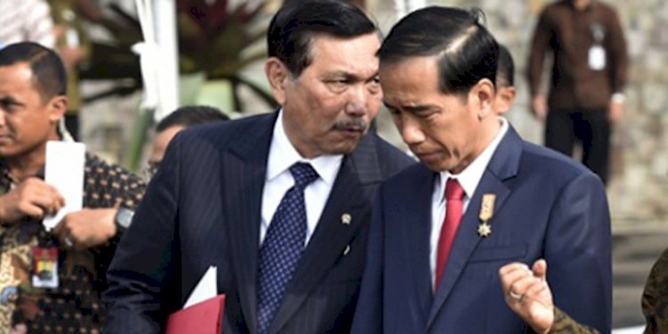 Presiden Joko Widodo dan Menteri Koordinator Bidang Kemaritiman dan Investasi, Luhut Binsar Pandjaitan/Net