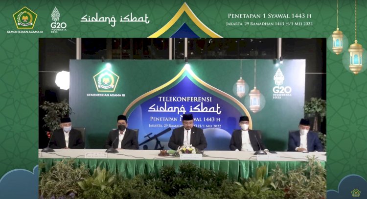 Sidang Isbat Penetapan 1 Syawal 1443 H/Net