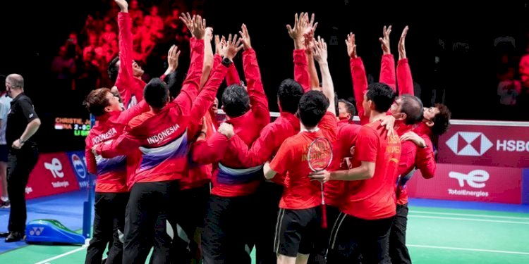 Tim Thomas Indonesia saat juara tahun 2021/Net