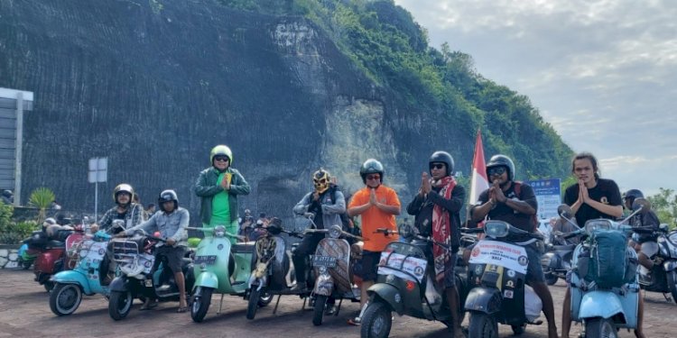 Gelaran Vespa World Days (VWD) 2022 di Peninsula Nusa Dua, Bali/Ist