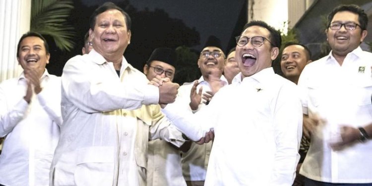 Ketua Umum Partai Gerindra Prabowo Subianto dan Ketua Umum PKB Muhaimin Iskandar/Net