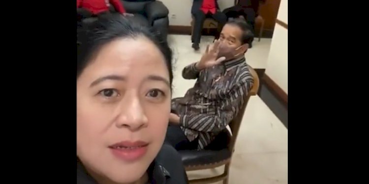 Ketua DPP PDIP, Puan Maharani dan Presiden Joko Widodo/Net