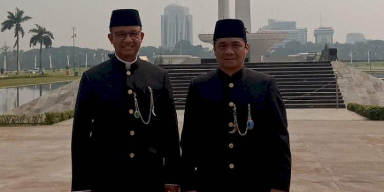 Gubernur DKI Jakarta, Anies Baswedan dan Wakil Gubernur DKI Jakarta Ahmad Riza Patria/Ist