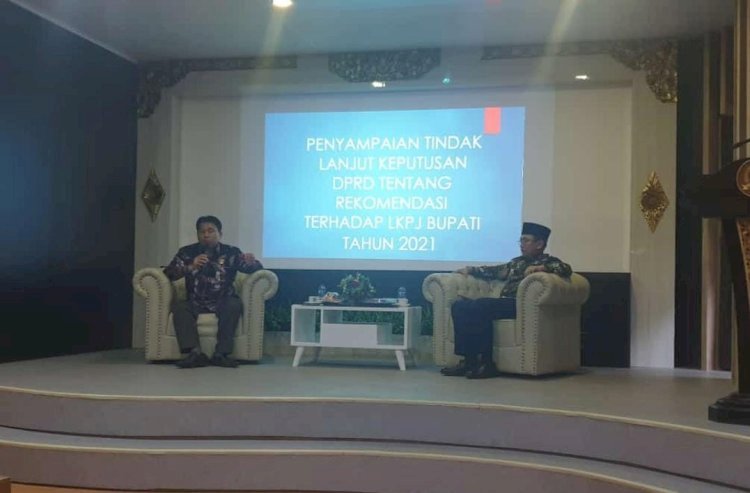 Rapat penyampaian tindaklanjut LKPJ Bupati bersama pimpinan DPRD Kabupaten Bekasi/Istimewa