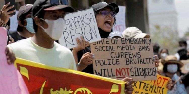 Krisis ekonomi, warga Sri Lanka demo tuntut presiden mundur/Net