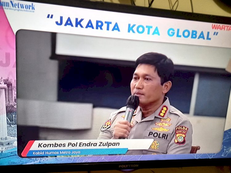 Kabid Humas Polda Metro Jaya Kombes Endra Zulpan/Repro
