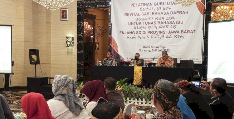 Pelatihan Guru Utama Revitalisasi Bahasa Daerah untuk Tunas Bahasa Ibu Jenjang SD di Jawa Barat/Ist