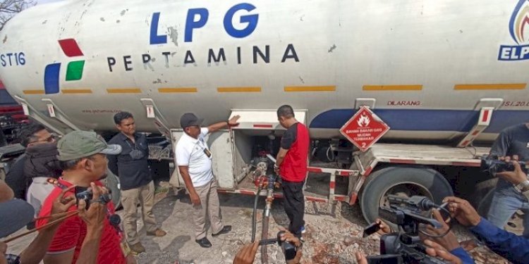 TKP penyelundupan elpiji di Subang, Jawa Barat/RMOLJabar