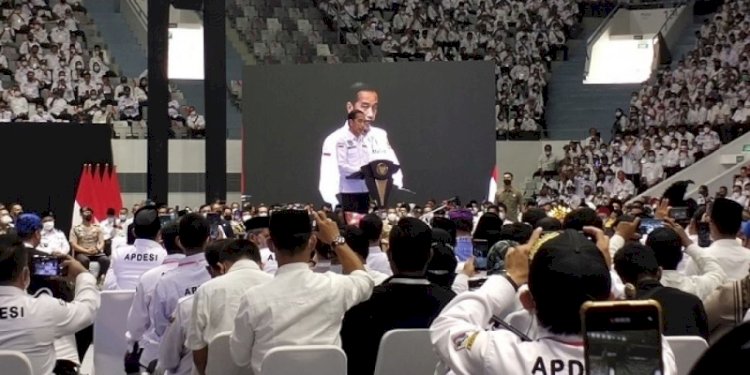 Presiden Joko Widodo hadir dalam acara Apdesi versi Surta Wijaya/Net