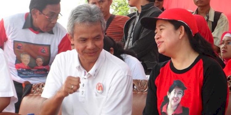 Gubernur Jawa Tengah Ganjar Pranowo dan Ketua PDIP Puan Maharani/Net