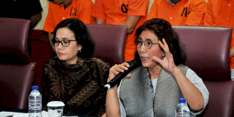 Sri Mulyani Indrawati dan Susi Pudjiastuti/Dok KKP