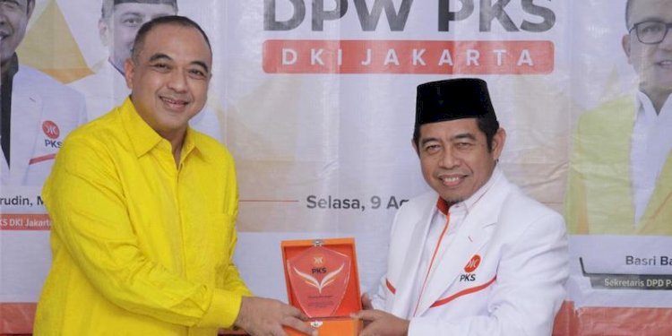 Ketua DPD Golkar Ahmed Zaki Iskandar saat bertemu Ketua DPW PKS DKI Jakarta Khoirudin/RMOLJakarta
