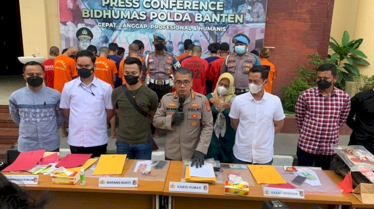 Polda Banten bekuk 24 pelaku judi online dan konvensional/Ist