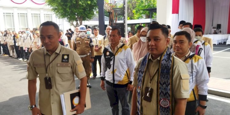 Partai Pelita resmi mendaftarkan diri sebagai calon peserta Pemilu 2024 di KPU RI, Jakarta Pusat/RMOL