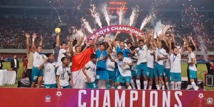 Skuat Tim U-16 Indonesia sukses menjuarai Piala AFF U-16 2022/Ist