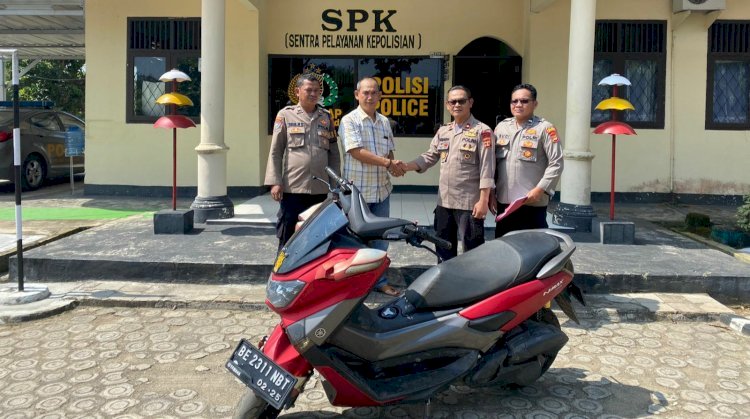 Motor Yamaha N-Max dikembalikan kepada pemiliknya/ Ist