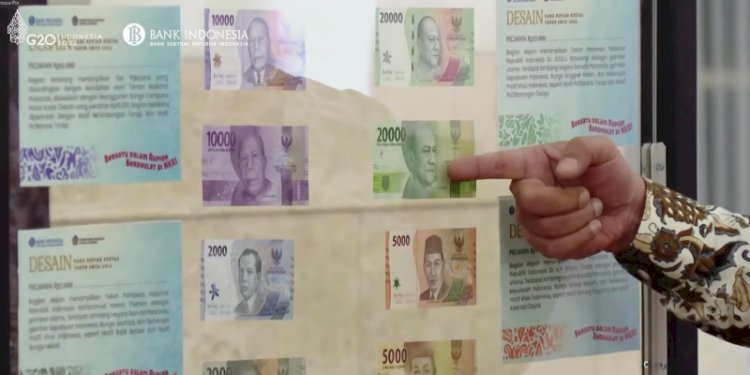 Tampilan uang kertas emisi tahun 2022/Repro