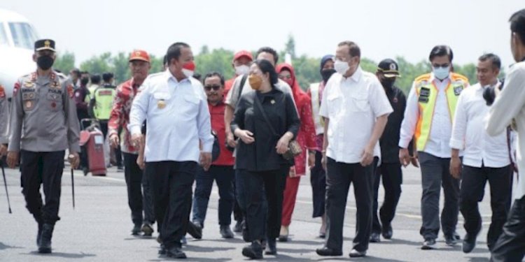 Ketua DPP PDI Perjuangan, Puan Maharani saat berada di Bandar Lampung, Rabu (24/8)/Ist