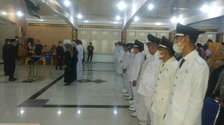 Pelantikan pejabat Pemkab Lampung Utara/ Ist