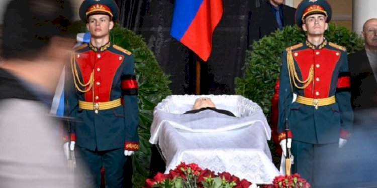 Upacara penghormatan terakhir untuk mantan pemimpi Uni Soviet, Mikhail Gorbachev.Net