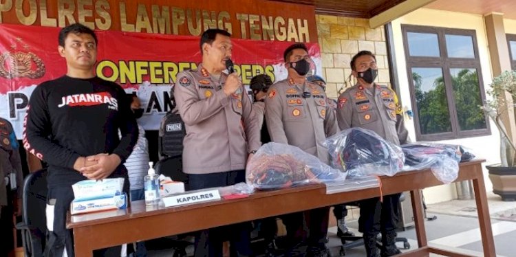 Polda Lampung rilis hasil reka ulang penembakan Aipda Ahmad Kurnain/RMOLLampung