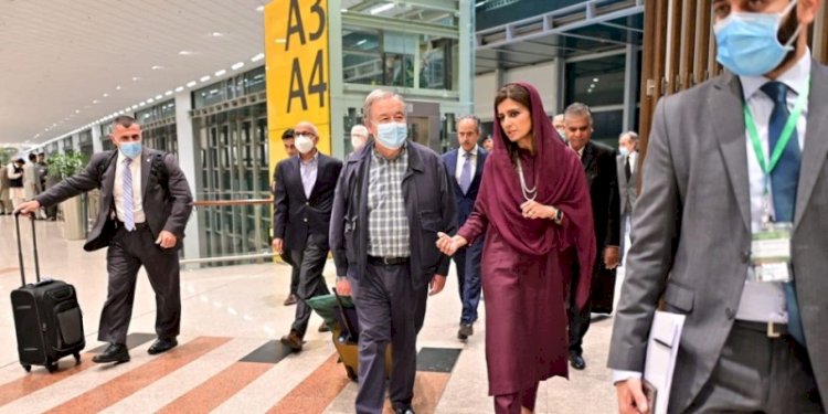 Sekretaris Jenderal PBB Antonio Guterres tiba di Pakistan pada Jumat, 9 September 2022/Net