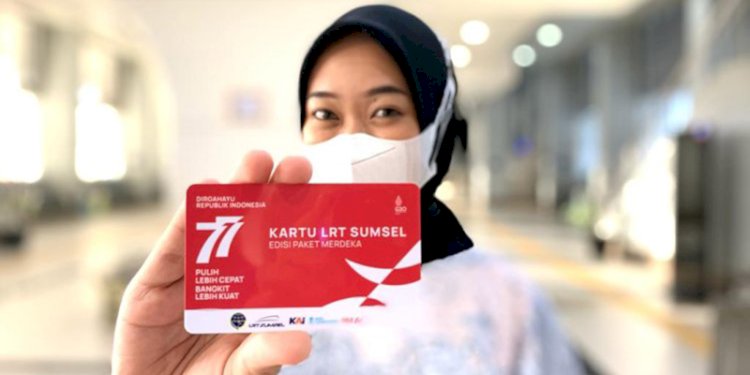 Kartu belanggaran LRT Sumsel/Ist