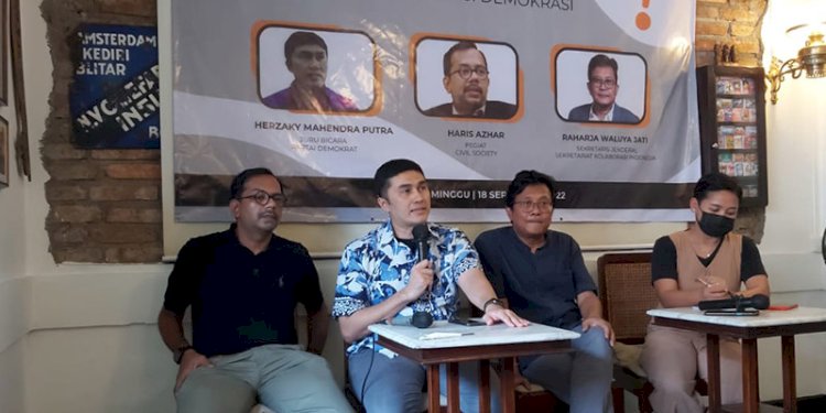 Diskusi bertema "Antisipasi Skandal Demokrasi 2023 dengan Saksi Demokrasi" yang digelar SKI, Minggu (18/9)/RMOL