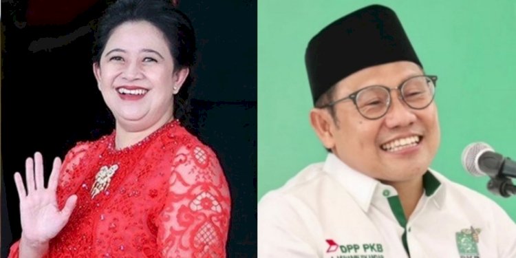 Ketua DPP PDIP, Puan Maharani dan Ketua Umum PKB, Muhaimin Iskandar/Net