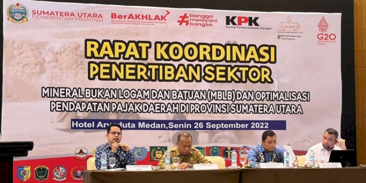 Rapat koordinasi teknis penertiban serta pembenahan perizinan MBLB/Net