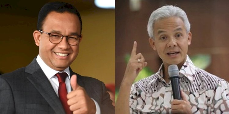 Gubernur DKI Jakarta, Anies Baswedan dan Gubernur Jawa Tengah, Ganjar Pranowo/Repro