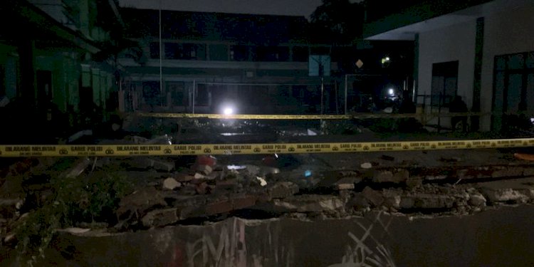 Lokasi MTSN 19 Jakarta yang temboknya roboh dan menewaskan tiga orang siswanya/RMOL