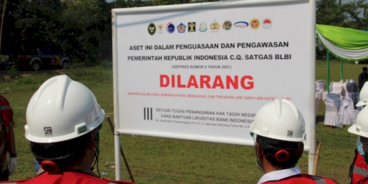  Satuan Tugas Penanganan Hak Tagih Negara Dana Bantuan Likuiditas Bank Indonesia (Satgas BLBI) menyita aset Trijono Gondokusumo/Net