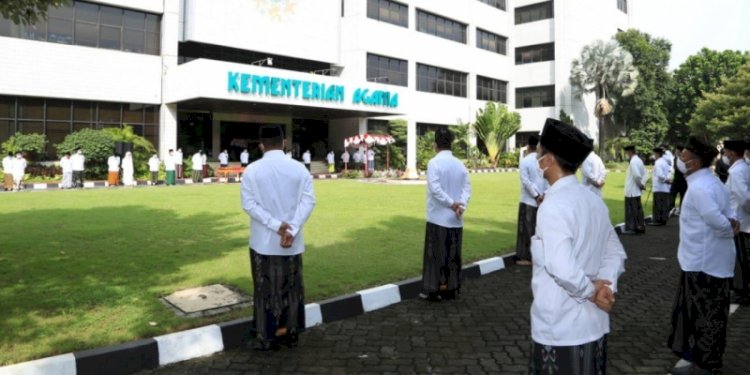  Peringatan Upacara Hari Santri di Kementerian Agama RI/Net
