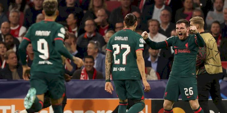  Liverpool meraih kemenangan penting di kandang Ajax untuk memastikan langkah mereka ke babak 16 besar Liga Champions/Net