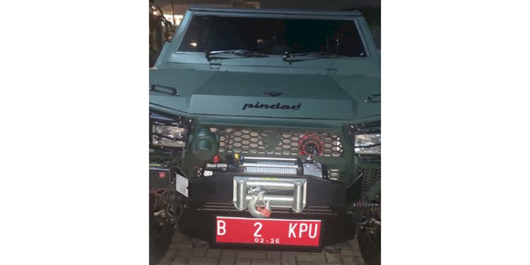 Kendaraan Maung yang dipesan KPU ke Pindad untuk mendistribusikan logistik Pemilu/Ist