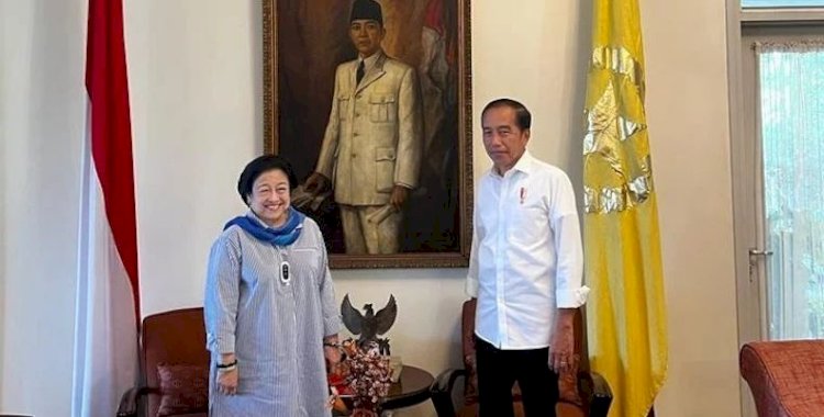  Ketua Umum DPP PDIP Megawati Soekarnoputri dan Presiden Joko WIdodo/Net