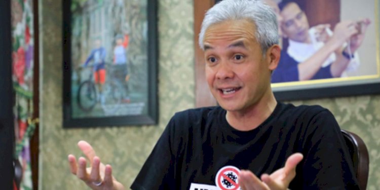 Gubernur Jateng dua periode yang juga kader PDIP, Ganjar Pranowo/Net