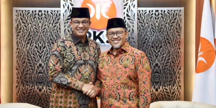 Anies Baswedan dan Ahmad Heryawan di DPP PKS, Minggu (30/10)/Ist