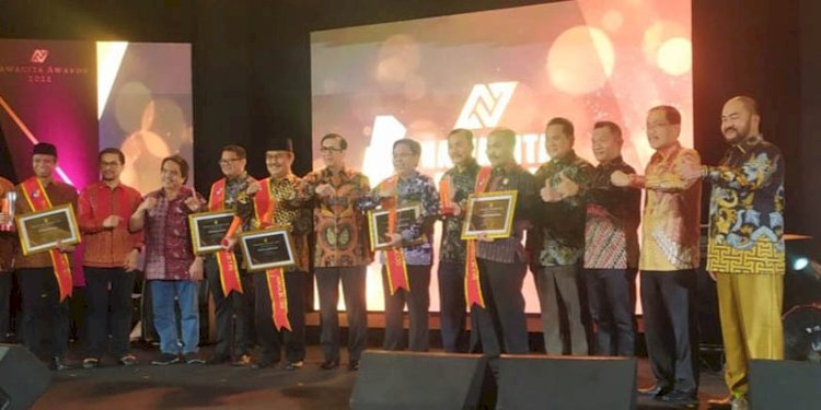  Menkumham Yasonna Laoly saat hadiri Nawacita Award/Ist