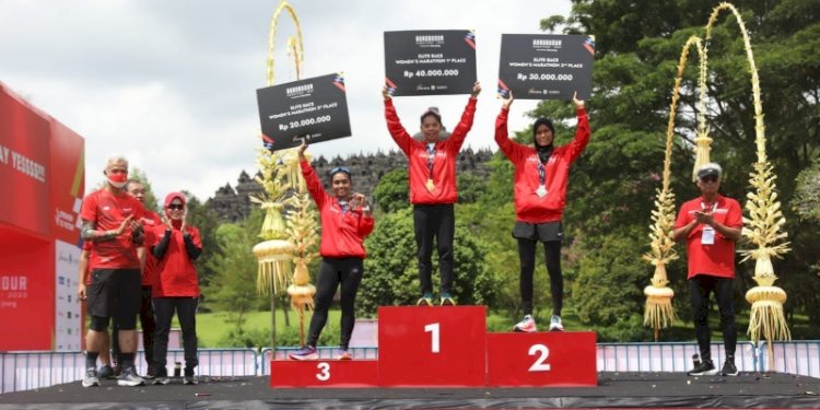Pemenang Borobudur Marathon 2022 hari pertama/Ist