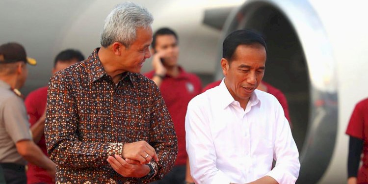  Presiden Jokowi dan Ganjar Pranowo dikenal sebagai petugas partai PDIP/Net