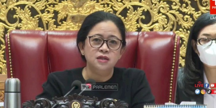 Ketua DPR RI, Puan Maharani, membuka Rapat Paripurna Ke-10 Masa Persidangan II Tahun Sidang 2022-2023, Kamis (17/11)/Repro
