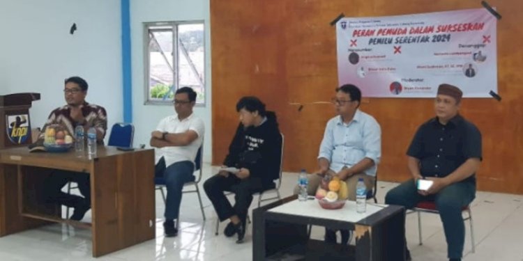 Diskusi publik peran pemuda dalam sukseskan Pemilu serentak 2024/Ist