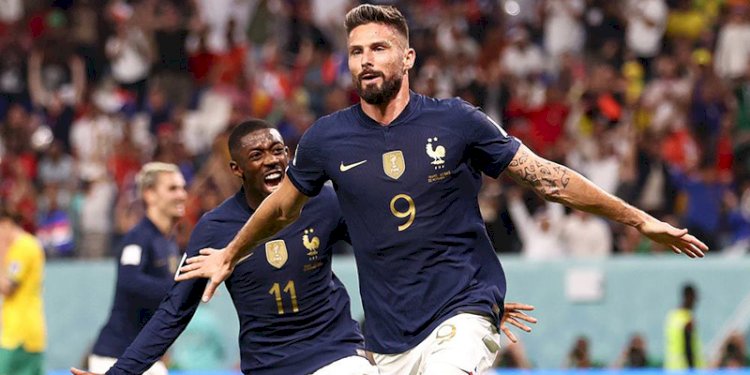  Olivier Giroud masih menunjukkan ketajamannya bersama Prancis di Piala Dunia 2022/Net