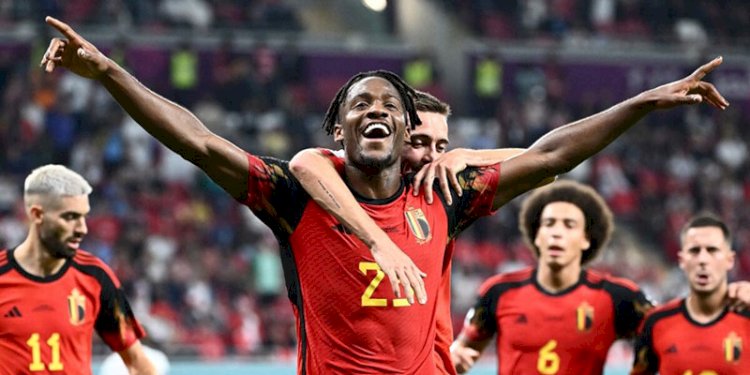 Michy Batshuayi menyelamatkan muka Belgia melalui gol semata wayangnya ke gawang Kanada/Net