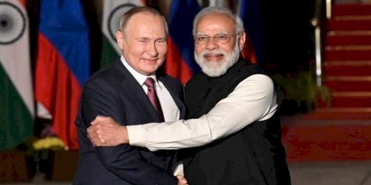 Presiden Rusia Vladimir Putin dan Perdana Menteri India Narendra Modi/Net